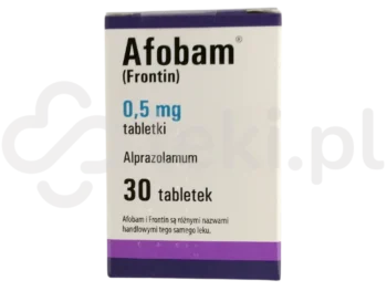 Zdjęcie produktu Afobam, tabletki, 0,5 mg