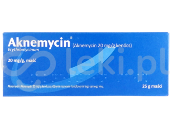 Zdjęcie przedstawia lek dostępny na receptę Aknemycin, maść, 2%.