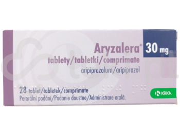 Zdjęcie przedstawia lek dostępny na receptę Aryzalera, tabletki, 30 mg.