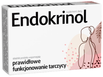 Zdjęcie przedstawia suplement diety Endokrinol, tabletki.