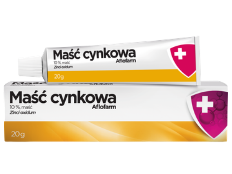 Zdjęcie przedstawia lek bez recepty Maść cynkowa, maść, 10%/Aflofarm.