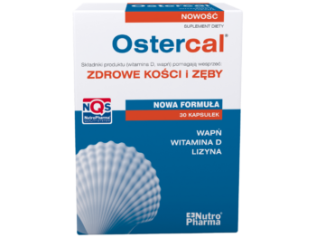 Zdjęcie przedstawia suplement diety Ostercal, kapsułki.