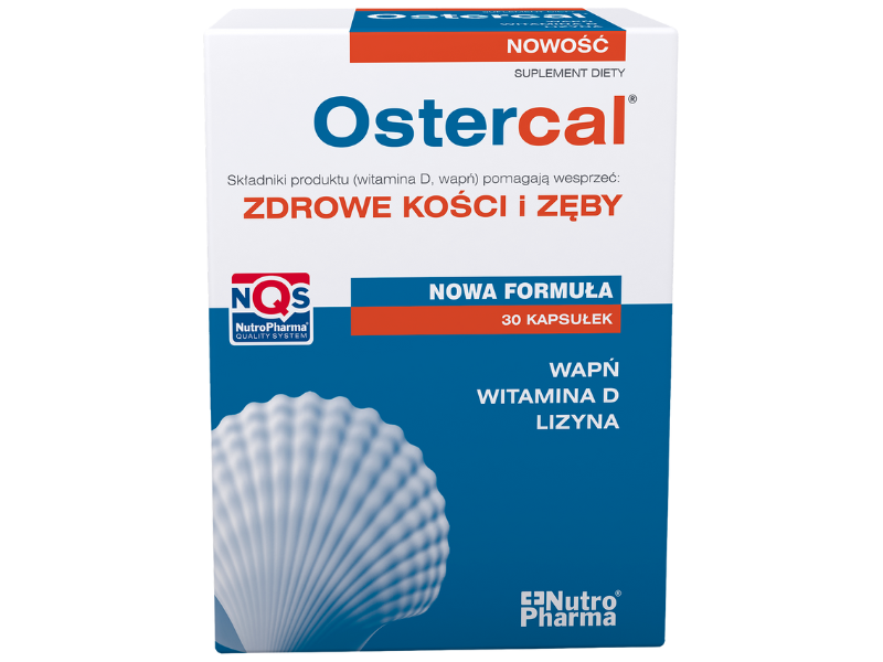 Zdjęcie przedstawia suplement diety Ostercal, kapsułki.