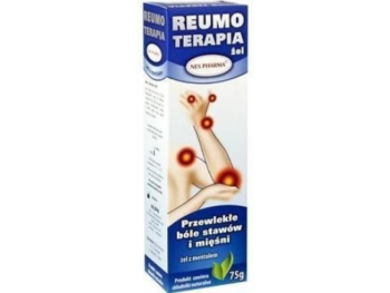 Zdjęcie przedstawia wyrób medyczny Reumo Terapia, żel z mentolem.
