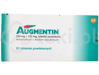 Zdjęcie produktu Augmentin, tabletki powlekane, 250 mg + 125 mg