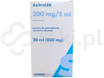 Zdjęcie produktu AzitroLEK, proszek do sporządzania zawiesiny doustnej, 200 mg/5 ml