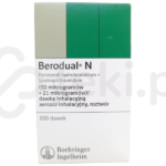 Berodual N, aerozol inhalacyjny, roztwór, (50 µg + 21 µg)/dawkę inhalacyjną