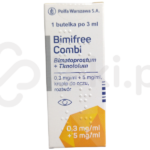 Bimifree Combi, krople do oczu, roztwór, 0,3 mg/ml + 5 mg/ml