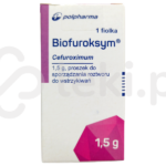 Biofuroksym, proszek do sporządzania roztworu lub zawiesiny do wstrzykiwań, 1,5 g
