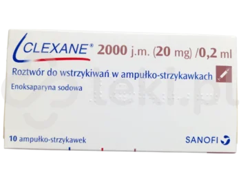 Zdjęcie produktu Clexane, roztwór do wstrzykiwań, 20 mg/0,2 ml