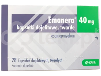 Zdjęcie produktu Emanera, kapsułki dojelitowe twarde, 40 mg