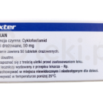 Endoxan, tabletki drażowane, 50 mg