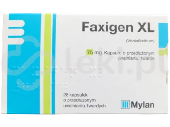 Zdjęcie produktu Faxigen XL 75 mg, kapsułki o przedłużonym uwalnianiu, twarde, 75 mg