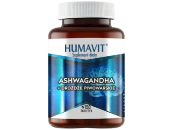 Zdjęcie produktu HUMAVIT Ashwagandha + drożdże piwowarskie, tabletki