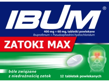 Zdjęcie produktu Ibum Zatoki Max, tabletki, 400 mg + 60 mg