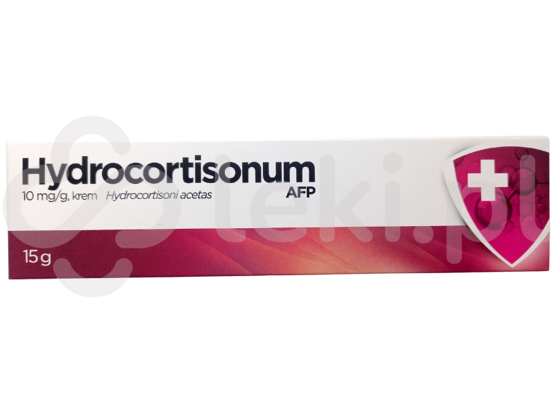 Zdjęcie przedstawia lek dostępny na receptę Hydrocortisonum AFP, krem, 10 mg/g.