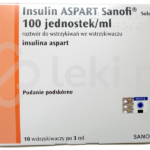 Insulin aspart Sanofi, roztwór do wstrzykiwań, 100 j./ml