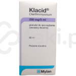 Klacid, granulat do sporządzania zawiesiny doustnej, 250 mg/5 ml