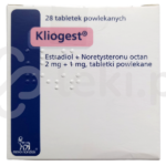Kliogest, tabletki powlekane, 2 mg + 1 mg