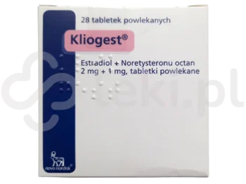 Zdjęcie produktu Kliogest, tabletki powlekane, 2 mg + 1 mg