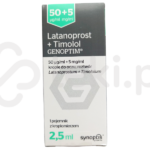 Latanoprost Timolol Genoptim, krople do oczu, 50 µg/ml + 5 mg/ml