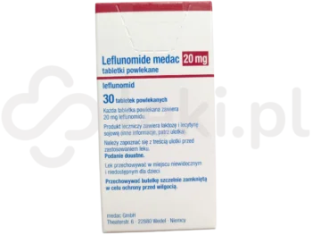 Zdjęcie produktu Leflunomide medac, tabletki powlekane, 20 mg