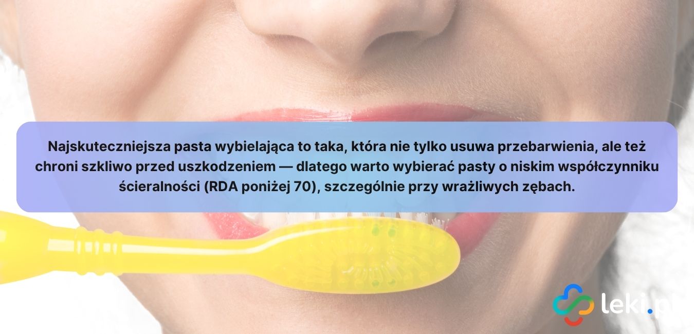 pasta wybielająca na nadwrażliwe zęby