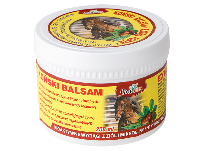 Zdjęcie przedstawia kosmetyk Balsam Koński, balsam.