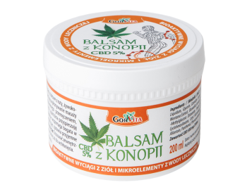 Zdjęcie przedstawia kosmetyk Balsam z Konopii 5% CBD.