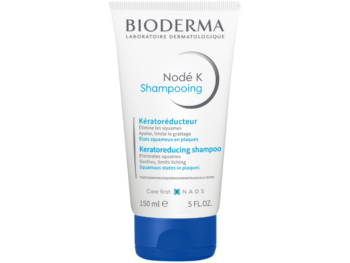 Zdjęcie przedstawia dermokosmetyk Bioderma Node K, szampon.