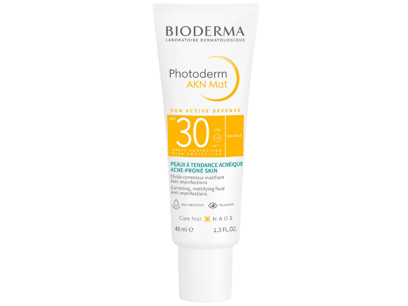 Zdjęcie przedstawia dermokosmetyk Bioderma Photoderm AKN Mat SPF 30, krem.