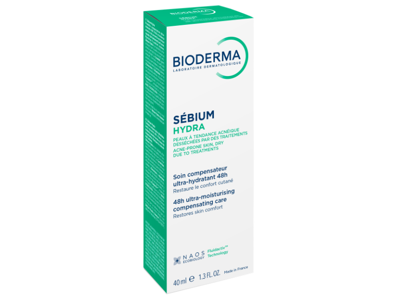 Zdjęcie przedstawia dermokosmetyk Bioderma Sebium Hydra krem nawilżający łagodzący.