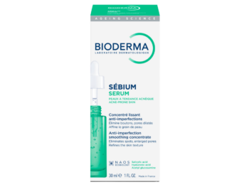 Zdjęcie przedstawia dermokosmetyk Bioderma Sébium serum.