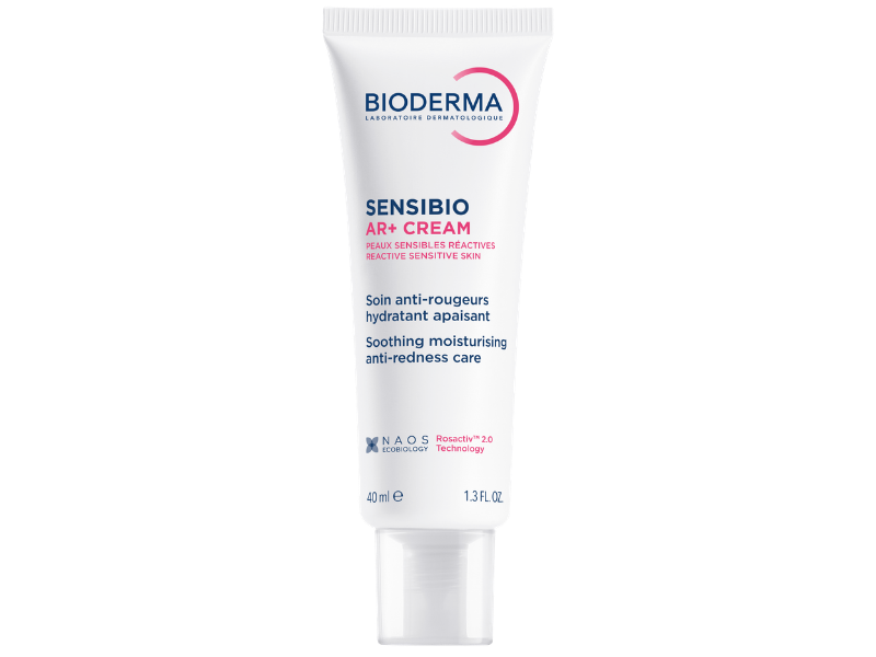 Zdjęcie przedstawia dermokosmetyk Bioderma Sensibio AR+ Cream, krem