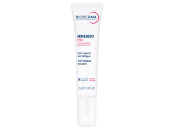 Zdjęcie przedstawia dermokosmetyk Bioderma Sensibio Eye+ krem pod oczy specjalistyczny.