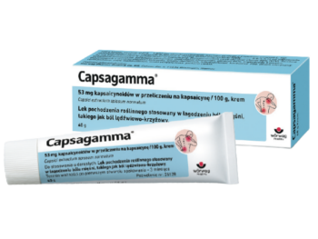Zdjęcie przedstawia lek bez recepty Capsagamma, krem, 53 mg/100 g