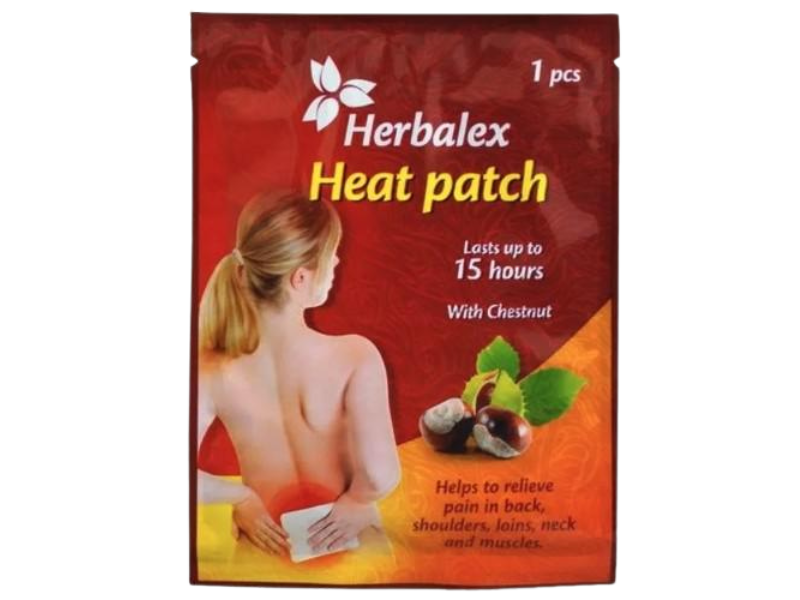 Zdjęcie przedstawia kosmetyk Herbalex plaster rozgrzewający z kasztanem.