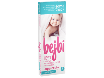 Home Check Bejbi test ciążowy płytkowy super czuły, test diagnostyczny