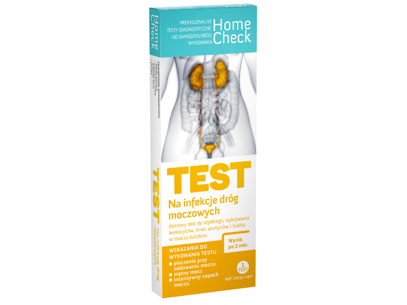 Zdjęcie przedstawia wyrób medyczny Hydrex Test na infekcję dróg moczowych, test paskowy.
