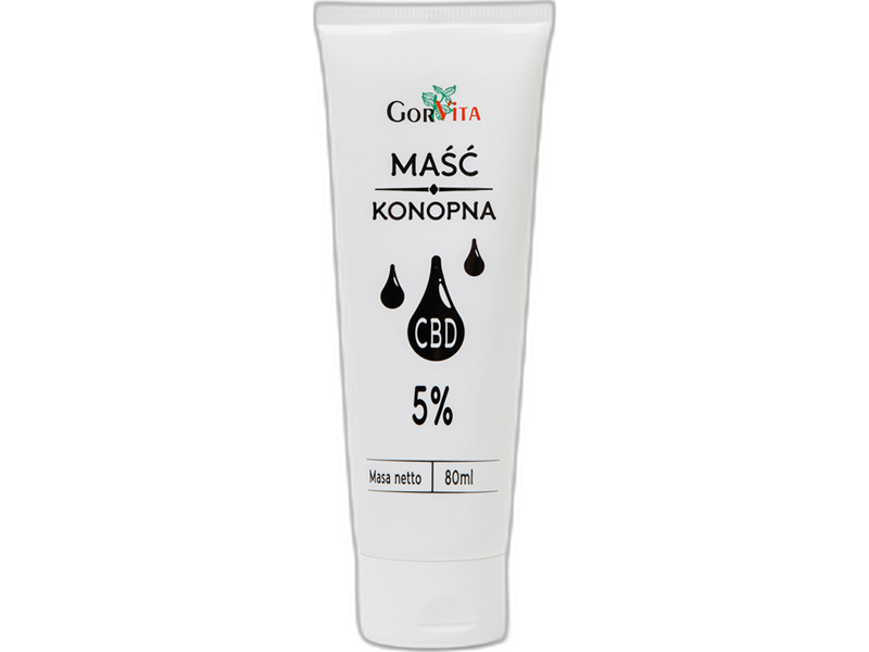 Zdjęcie przedstawia kosmetyk Maść Konopna 5% CBD, maść.