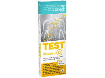 Zdjęcie przedstawia wyrób medyczny Milapharm Test na poziom witaminy D3, test diagnostyczny.