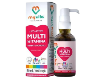 MyVita Multiwitamina lipo-active family dzieci i D, krople