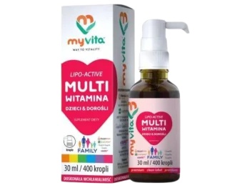 Zdjęcie produktu MyVita Multiwitamina lipo-active family dzieci i D, krople
