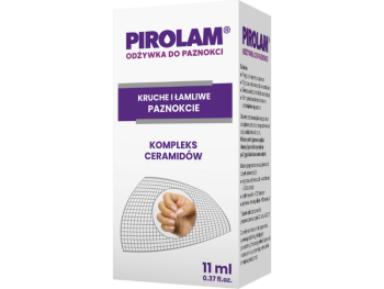Zdjęcie przedstawia dermokosmetyk Pirolam odżywka do paznokci z ceramidami.