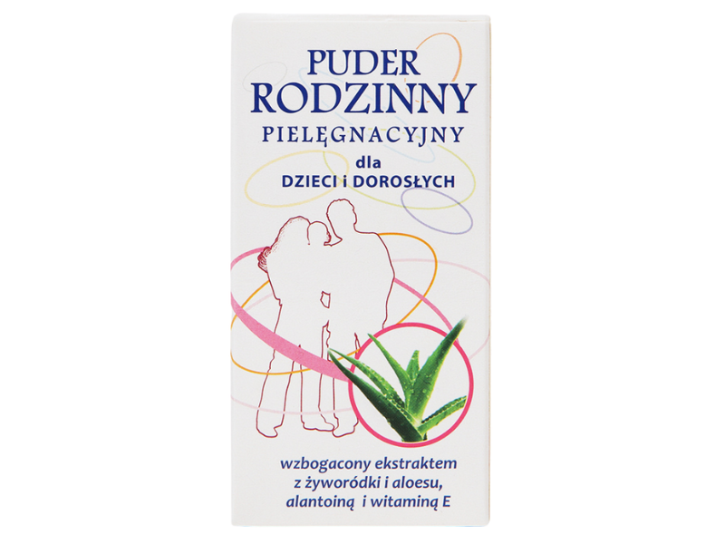 Zdjęcie przedstawia kosmetyk Puder Rodzinny Pielęgnacyjny, puder.