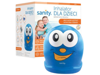 Zdjęcie przedstawia wyrób medyczny Sanity Dla dzieci AP2516, inhalator/nebulizator.