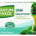 Tantum Verde, smak eukaliptusowy, pastylki twarde, 3 mg