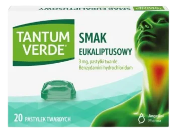 Zdjęcie produktu Tantum Verde, smak eukaliptusowy, pastylki twarde, 3 mg