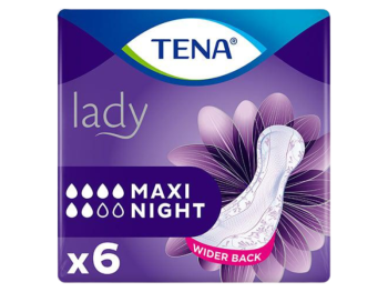 Zdjęcie przedstawia wyrób medyczny Tena Lady Maxi night, środki chłonne.