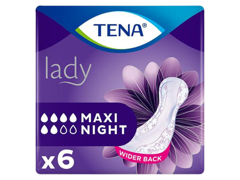 Zdjęcie przedstawia wyrób medyczny Tena Lady Maxi night, środki chłonne.